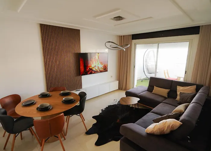 Appartement With Terasse 5 Min To Tanger Marina-Free Parking